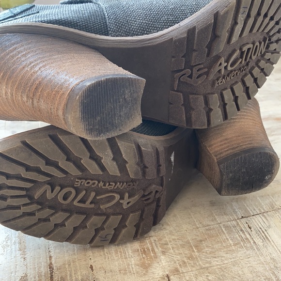 Reaction by Kenneth Cole dark Grey Canvas booties - Picture 7 of 10